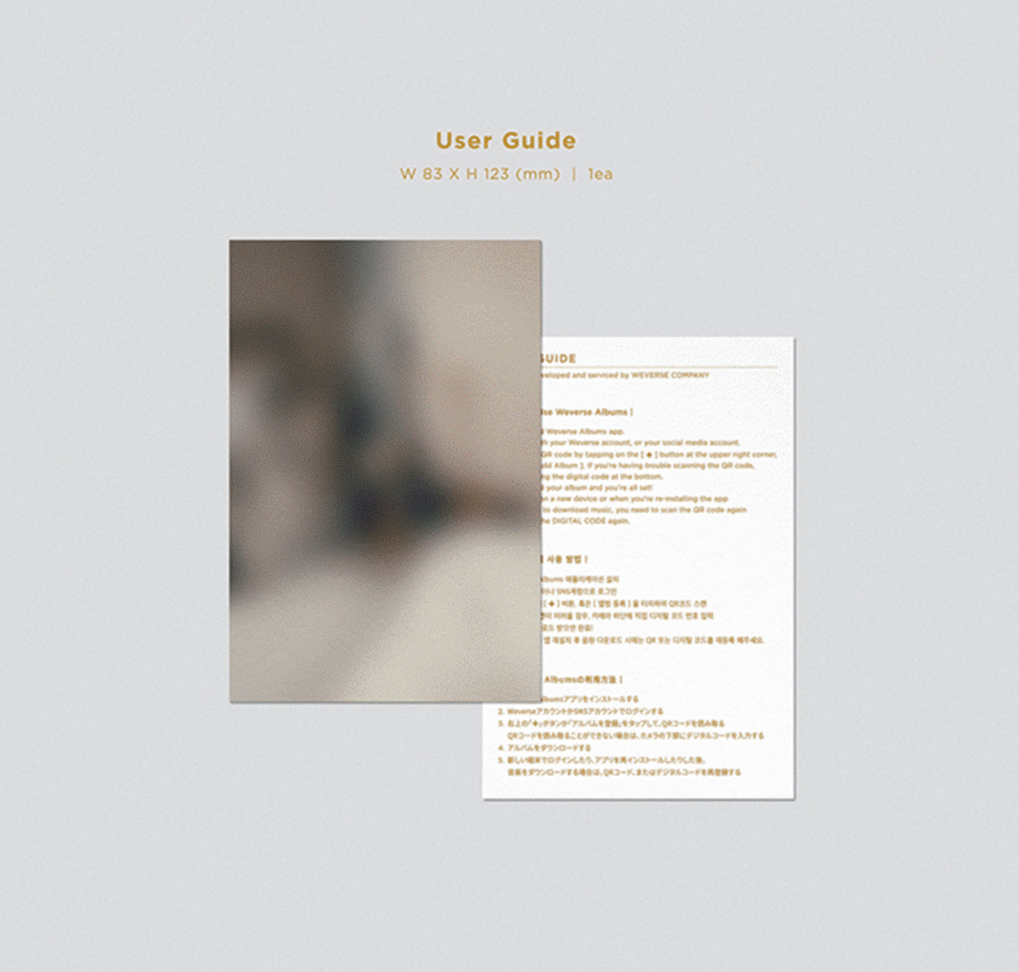 Jungkook ( Bts ) Album Golden (Weverse Ver.)