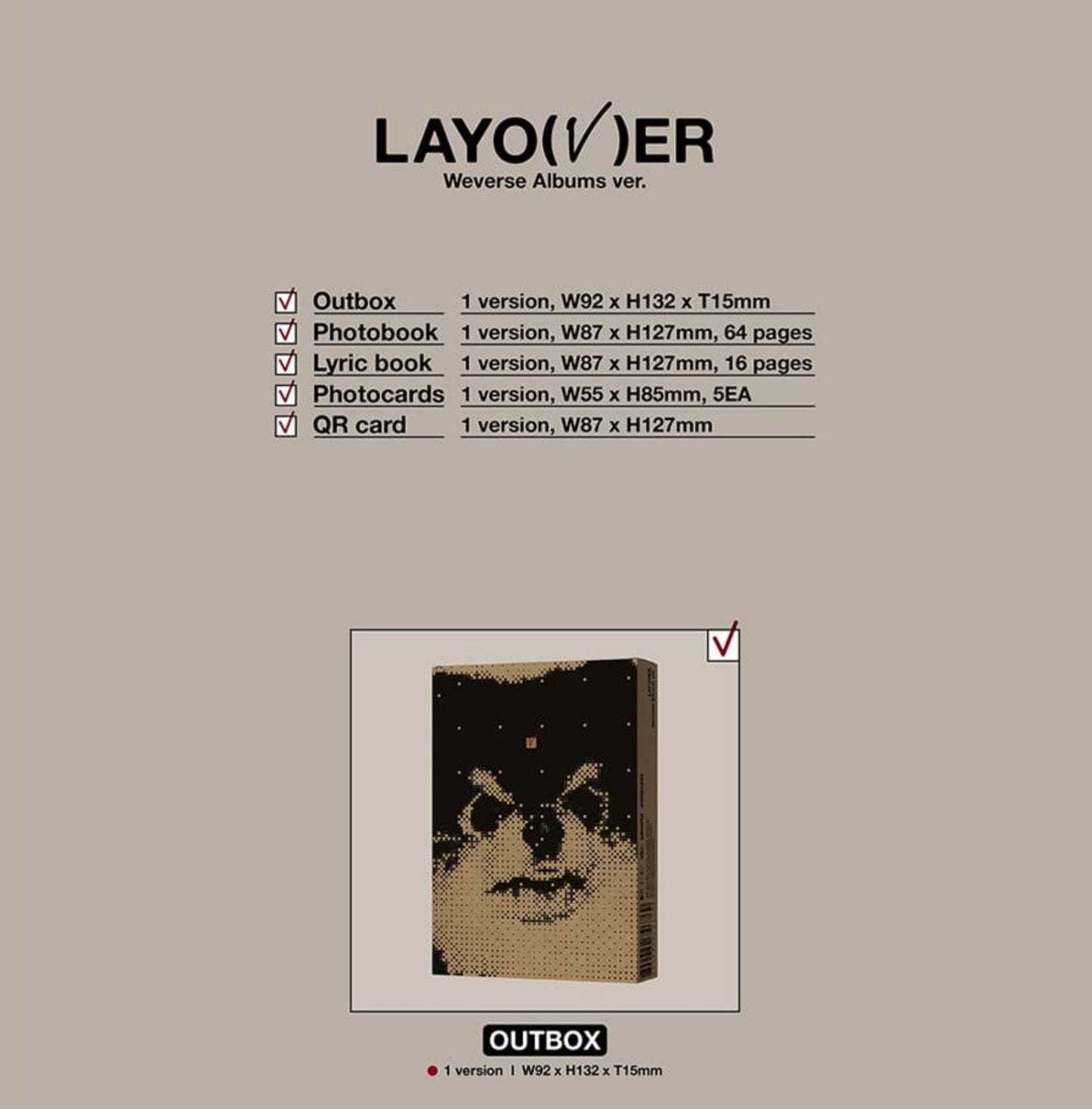 V ( Bts ) Layover (Weverse Ver.)