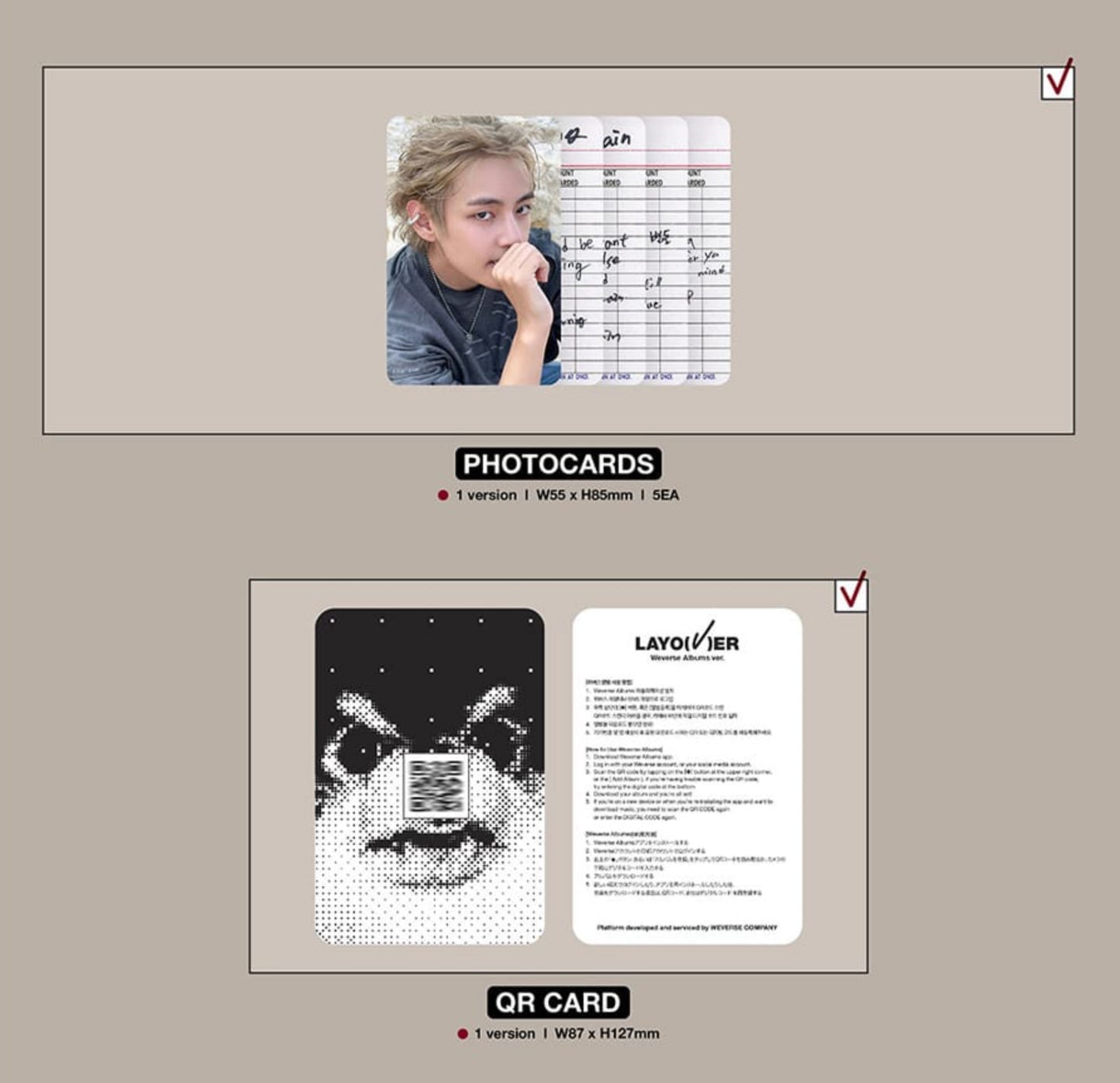 V ( Bts ) Layover (Weverse Ver.)